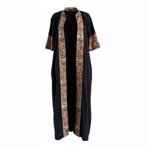 Vintage Elegant Black and Tan tunic